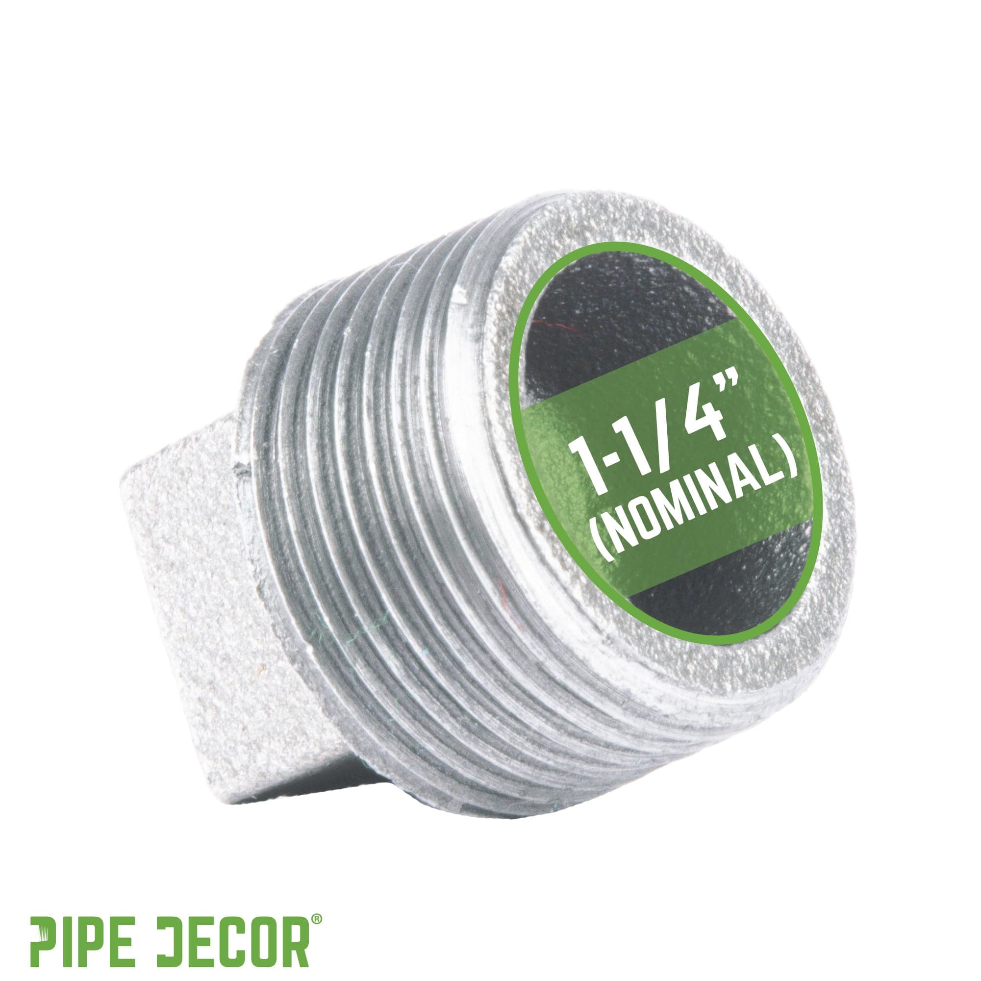 1 1/4 in. Galvanized Iron Plug
