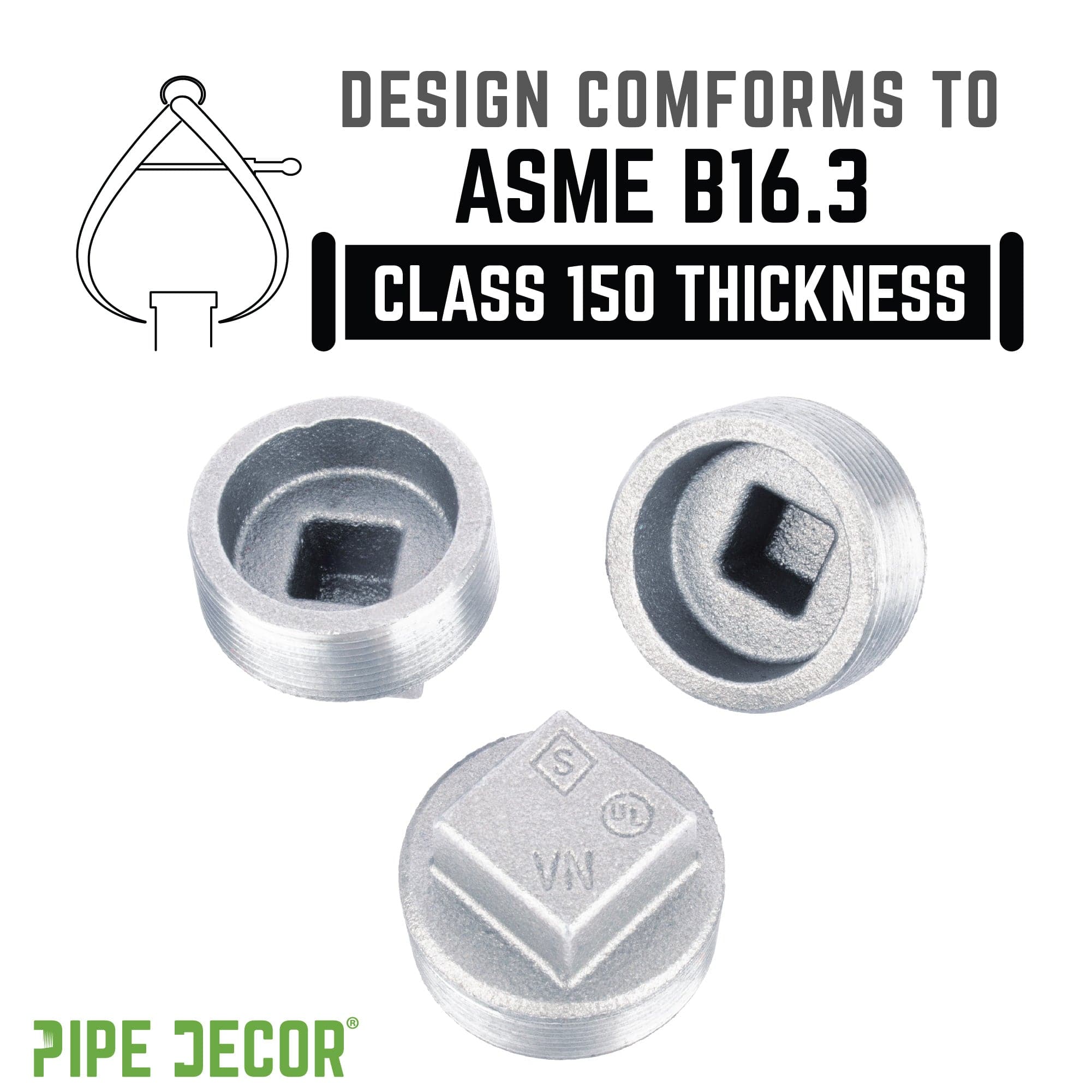 2 in. Galvanized Iron Plug