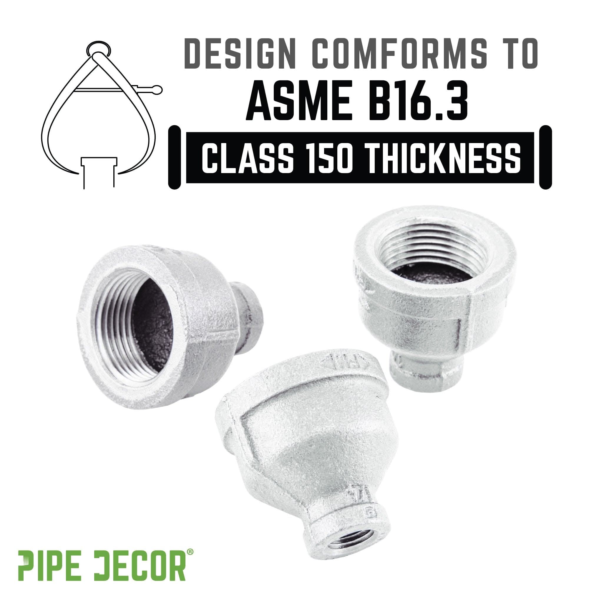 1 1/4 in. x 3/4 Galvanized Iron Reducing Coupling