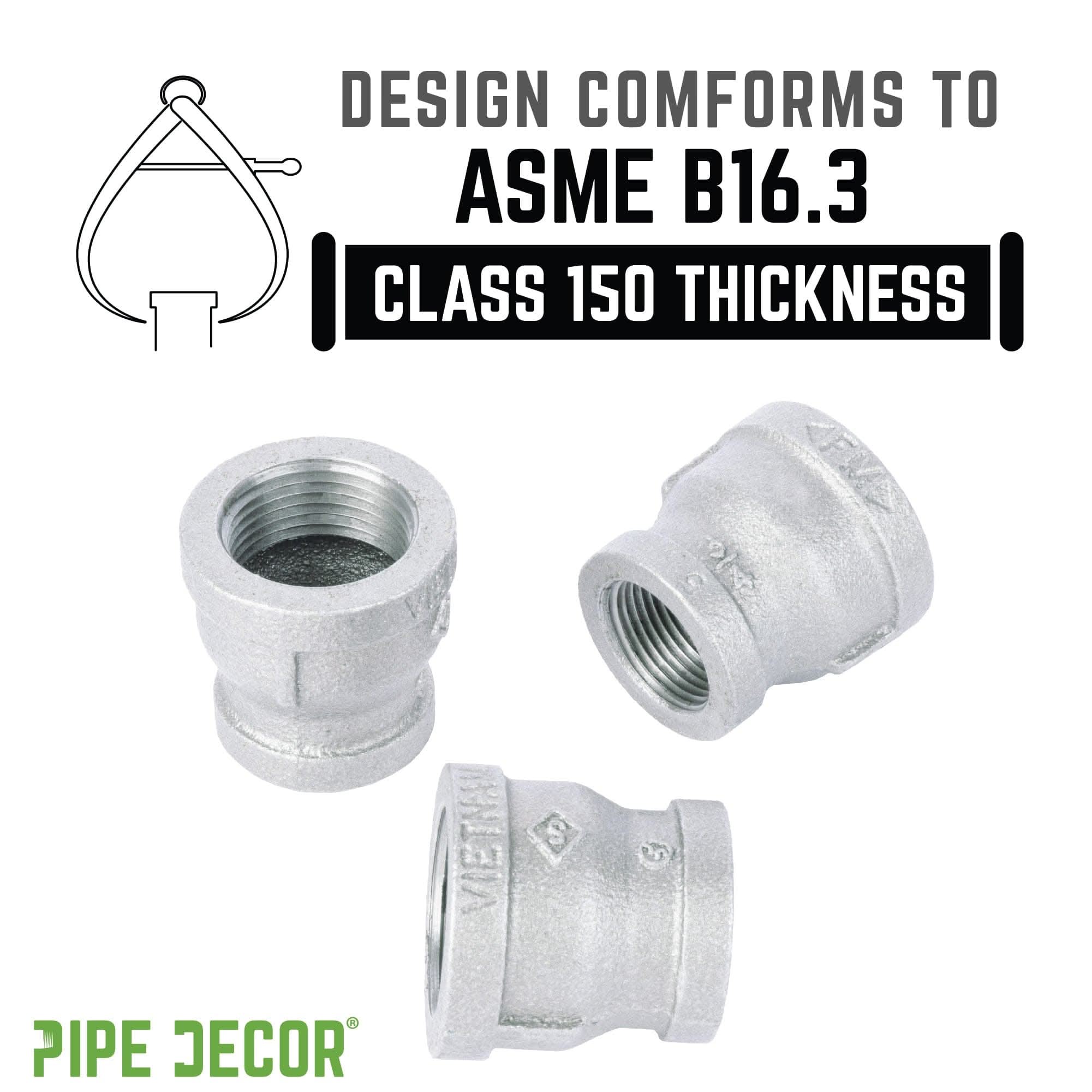 3/4 in. x 1/4 in. Galvanized Iron Reducing Coupling