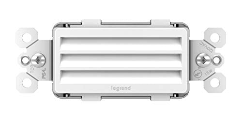 Legrand Pass & Seymour Radiant Led Night Light Outlet - Adjustable Nursery Night Light, White