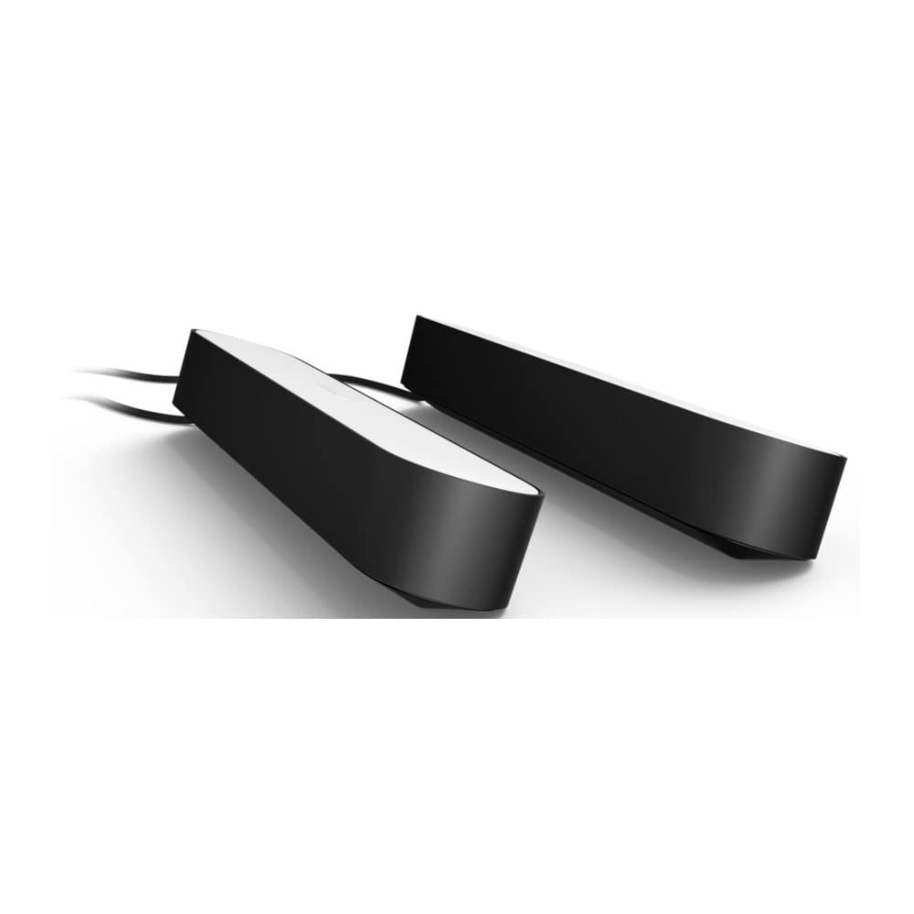 Philips Hue Smart Play Light Bar Kit - 2 Pack, Color-Changing LED, Black, Requires Bridge, Model 7820230U7