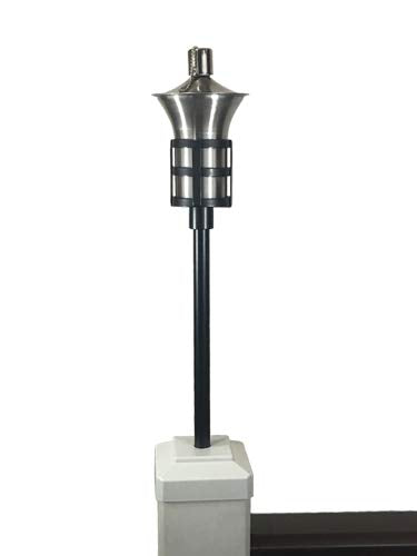 Tru-Post Tru-Scapes Oil Lamp For Deck Railing Or Fence Post, 4.5&quot; X 4.5