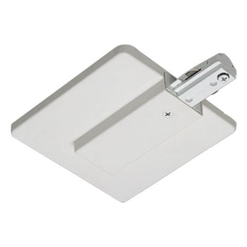 Nora Lighting NT-352W Track Light - White - Metal - Live End Feed with Canopy - Single Circuit