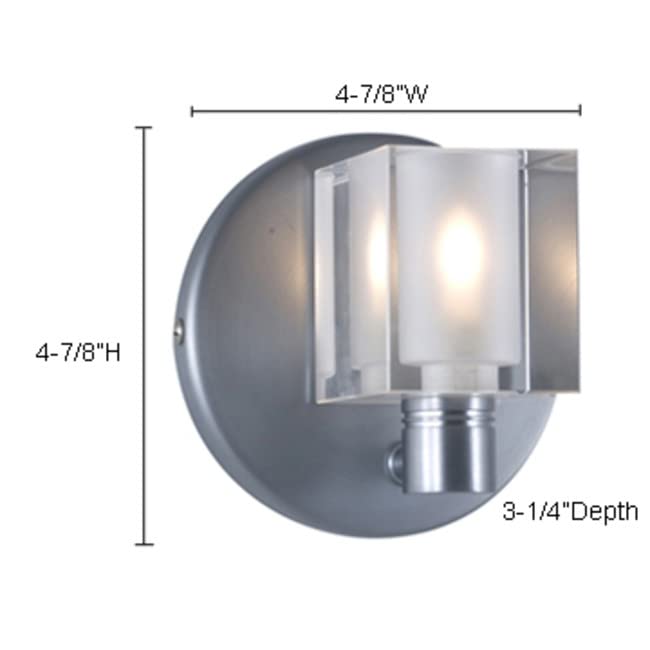 Jesco Lighting Wall Sconce, 1-Light, Metal, 40 Watt, Model WS292-CB, Cobalt Blue