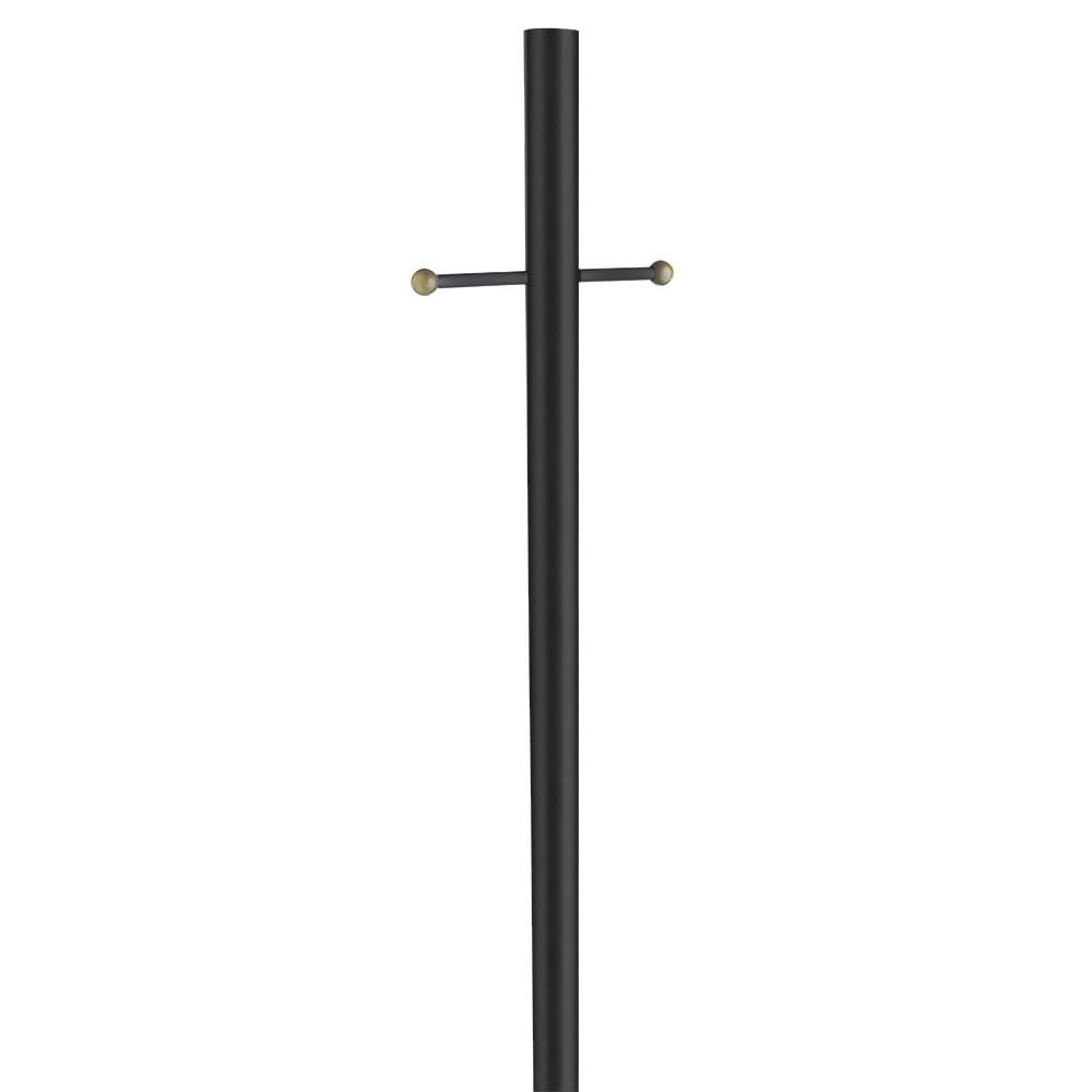 Design House 501817 Traditional Outdoor Lamp Post with Plastic Cross Arm, for Driveways and Porches, 80-Inch by 3-Inch, Black