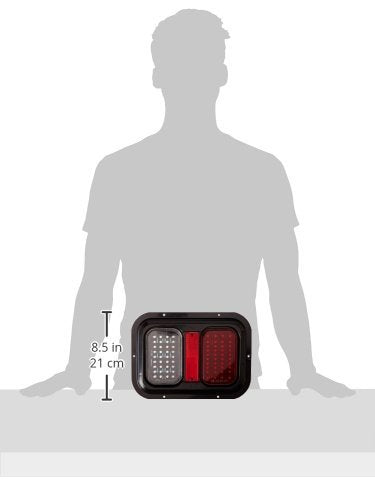 Diamond Group 52721 Weatherproof Led Tail Lamp/Turn Signal/Brake Light With Led Back-Up Light