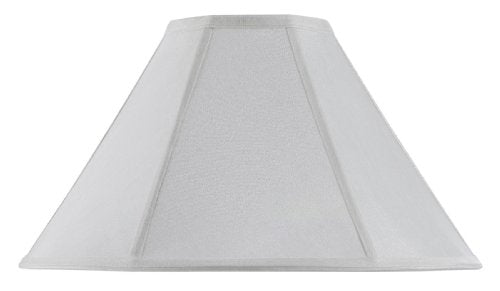 Cal Lighting Sh-8101/21-Wh Shade From Coolie Collection 21.00 Inches, Pwt, Nckl, B/S, Slvr