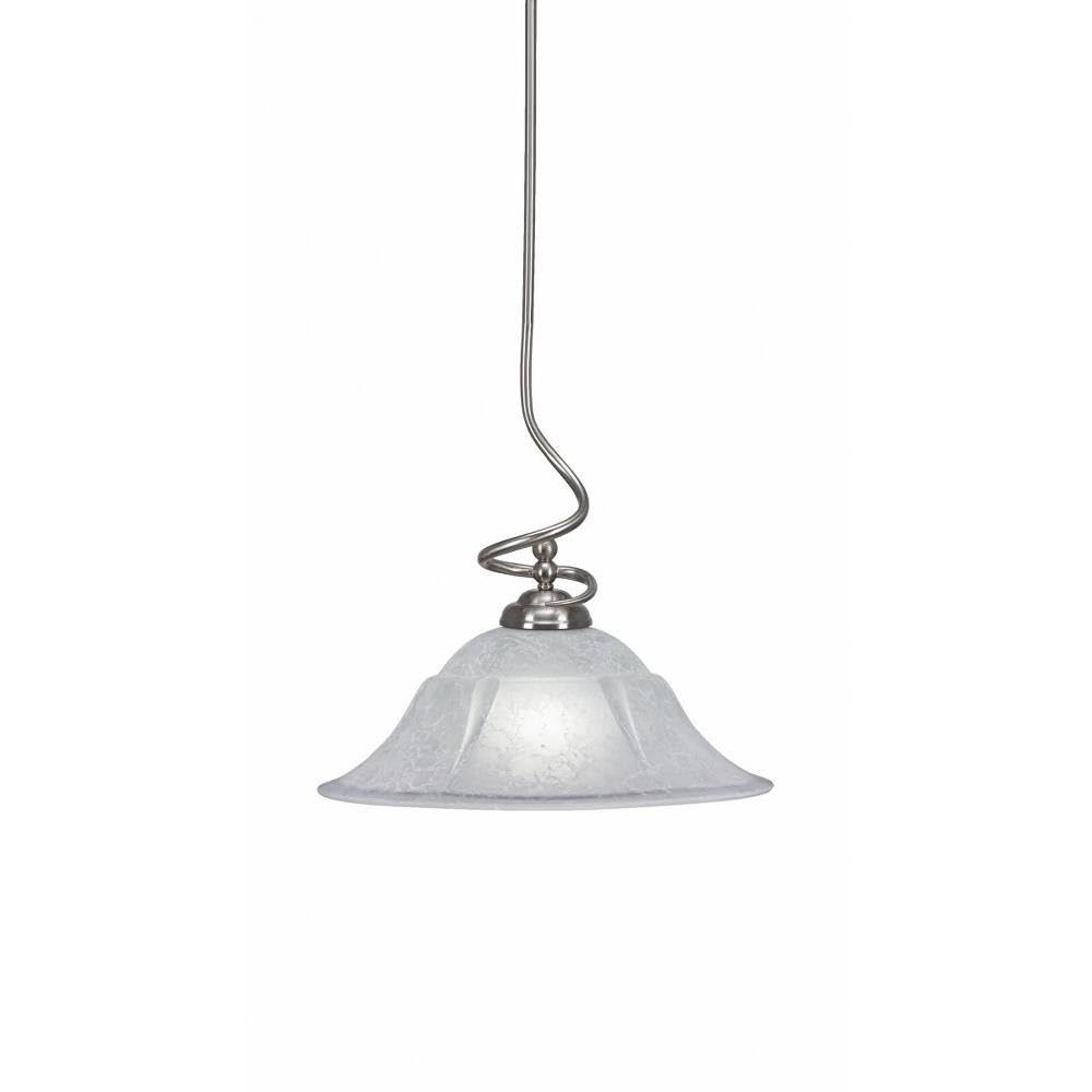Toltec Lighting Capri 1 Light Pendant in Brushed Nickel (900-BN-53615)