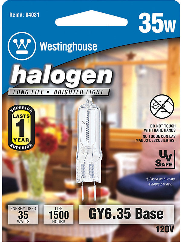 Westinghouse 35W T4 Halogen Bulb - Clear Lighting, 1 Pack, Plastic