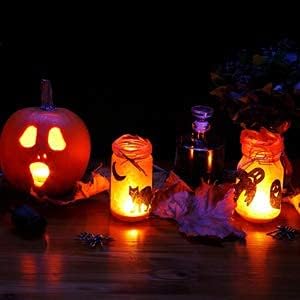 Jjgoo 50Pcs Orange Led Balloon Light Mini Round Balls Lights, Waterproof Tiny Light Long Standby Time Lights For Balloon Paper Lantern Easter Eggs Birthday Party Wedding Halloween Christmas Decoration