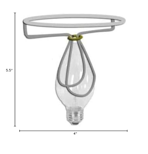 Upgradelights 5 Inch Retro Barrel Drum Clip On Chandelier Lampshade (Set Of 6) (Black) 5.5X5.5X4