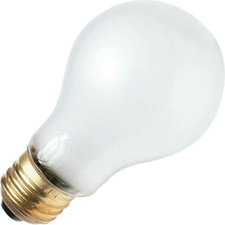 Industrial Performance 50A19, 50 Watt, 30 Volts, A19 Glass Size, 2500 Hour Life, Medium Screw (E26) Base, Frosted Light Bulb (1 