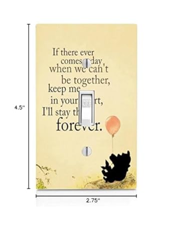 Trendy Accessories Inspirational Life Quote Design Print Light Switch Plate