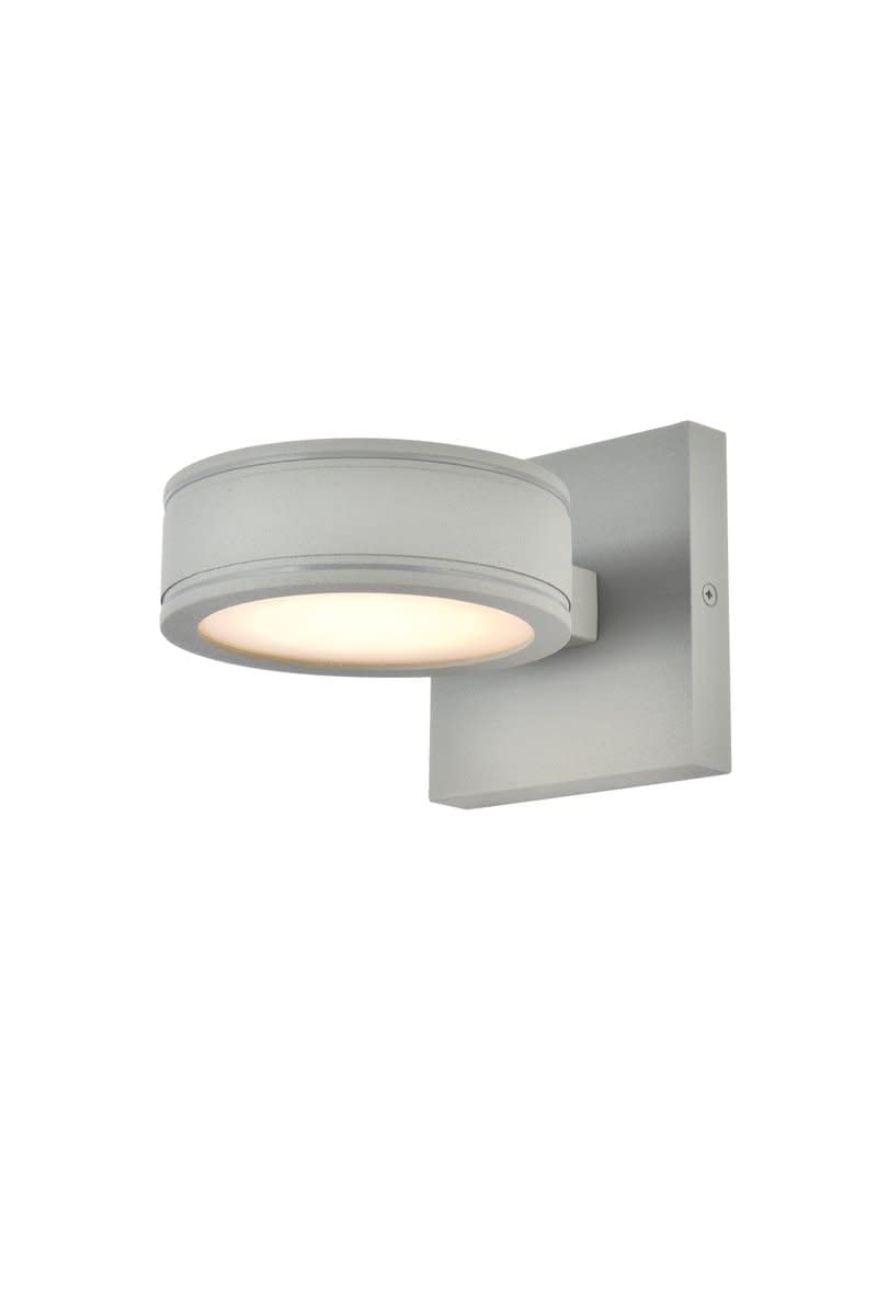Living District Raine 1-Light 5 Aluminum LED Wall Sconce in Silver