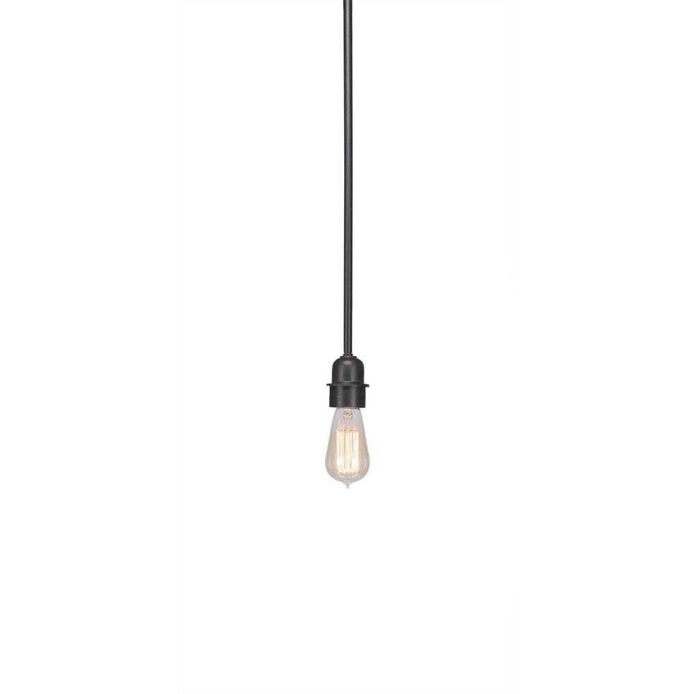 Vintage 1 Light Mini Pendant In Dark Granite (281-Dg-At18)