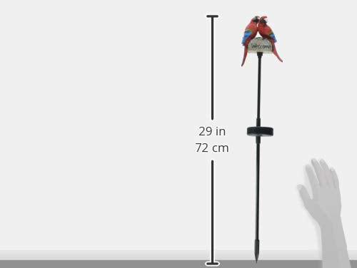 Solar Wholesale 1044 Parrots Welcome Solar Light, Garden/Yard Decor Stake White Led Landscape Light