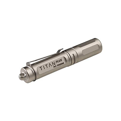 SureFire Titan Plus Ultra-Compact LED Keychain Light, Silver Matte, Model TITAN-B, Brass Material