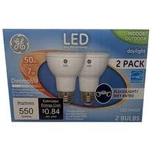 Ge Classic 2-Pack 50 W Equivalent Dimmable Par20 Led Light Fixture Light Bulbs (Daylight)
