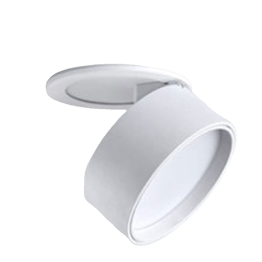 OZZKI Recessed Spotlights Ceiling Recessed,3w/5w/7w/12w/18w/aluminum/Foldable Corner/White Integrated (Color : A Warm Light, Siz