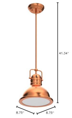 Westinghouse 63084B Boswell Pendant, Mini, Copper