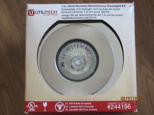 Utilitech 3 In. Gu10 Brush Steel Gimbal Kit
