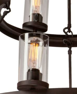 Art Craft Lighting Menlo Park Chandelier 24-Light Metal Dark Chocolate ARTAC10004