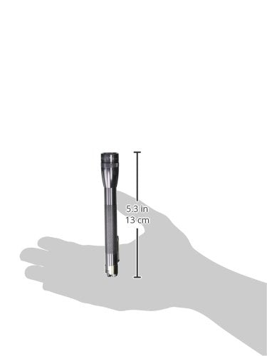 Maglite Mini Incandescent 2-Cell Aaa Flashlight In Presentation Box, Gray