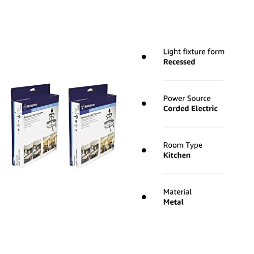 Westinghouse Recessed Light Converter, 2 Pack, Copper, White, Model SUVELAM
