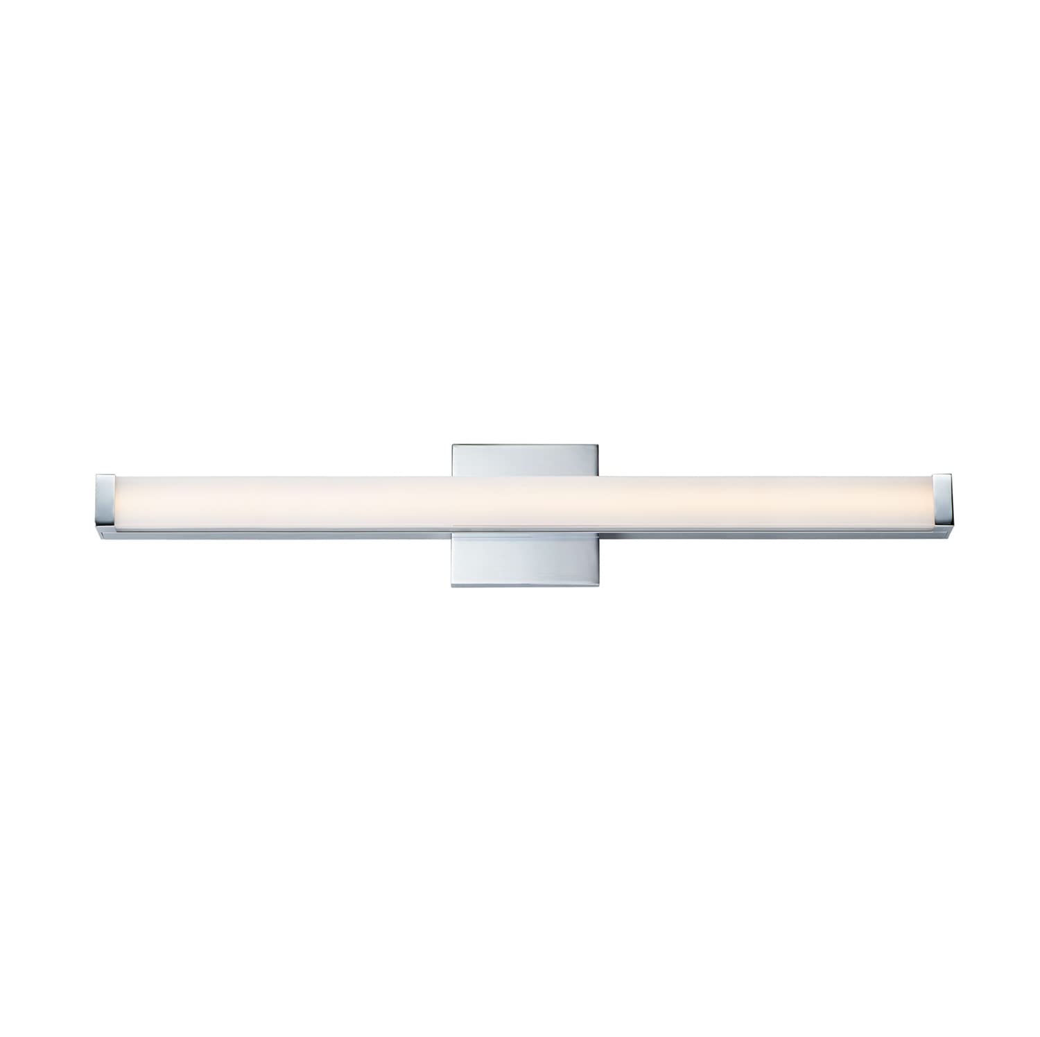Maxim 52004Pc Spec Collection 30 Inch Dimmable Led Bathroom Vanity Light I 3000K I Polished Chrome I Modern Contemporary Light F