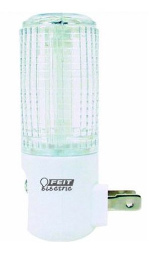 Feit Electric LED Night Light Bulb, Model NL1/LED/2, White, Plastic, Compact Size
