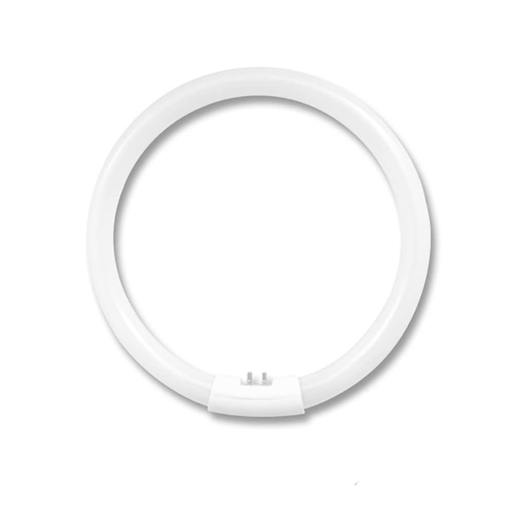 Zadro 9" Circular T5 Bulb, 22W Fluorescent Soft White Light, 4 Pin Connector, Model FB581, Glass, White