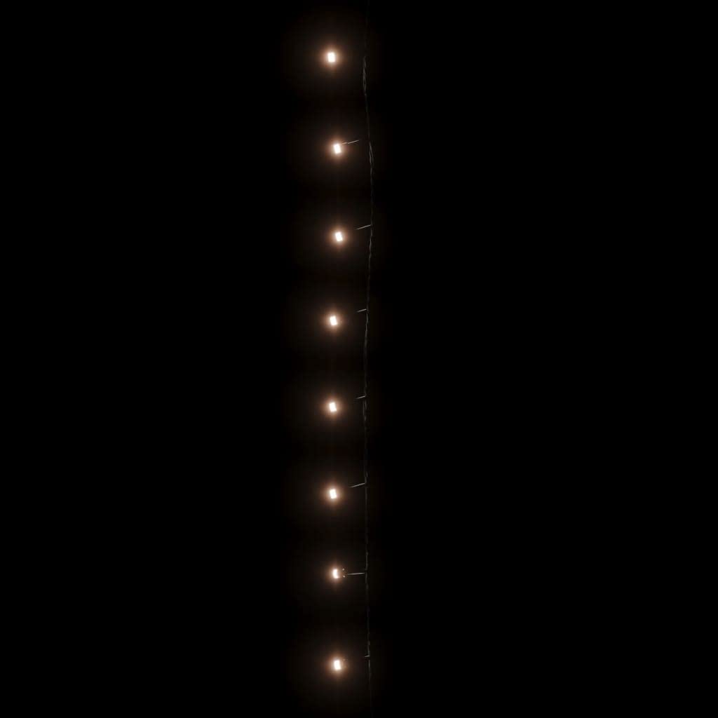 vidaXL 400 LED Warm White String Lights, 131.2ft, 8 Lighting Modes, Model 50692