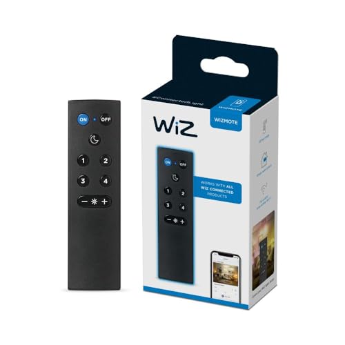 Wiz Remote - Pack Of 1 - Works With All Wiz Connected Products - Turn Lights On Or Off, Brighten Or Dim The Room - Control With
