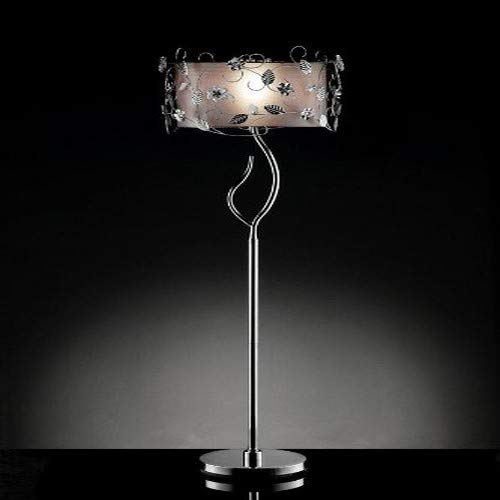 Ore International K-5121F Crystal Floor Lamp 62&quot; X 17&quot; X 17&quot; Silver