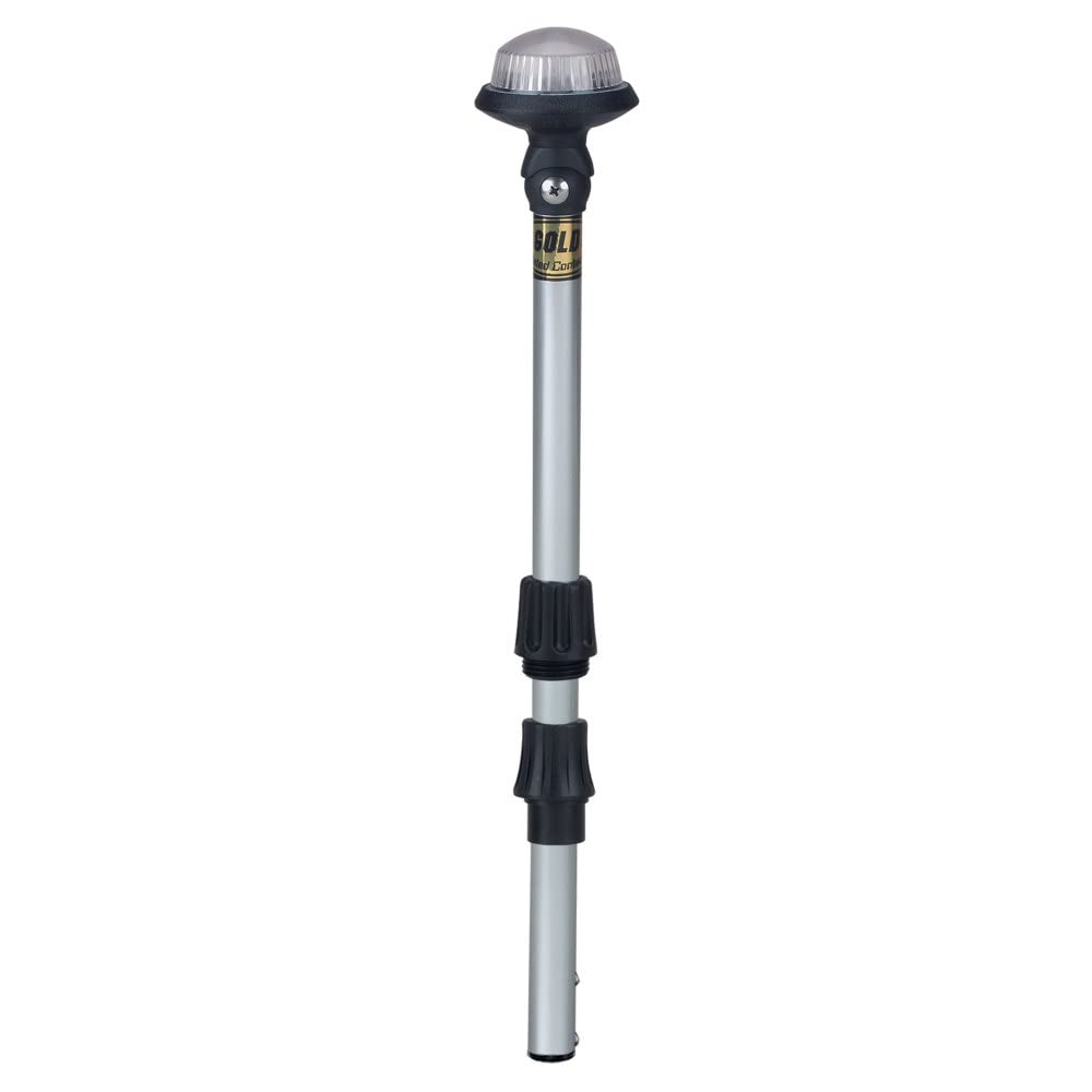 Perko 1470Dp4Chr Delta Series White All-Round Navigation Pole Light - 36''