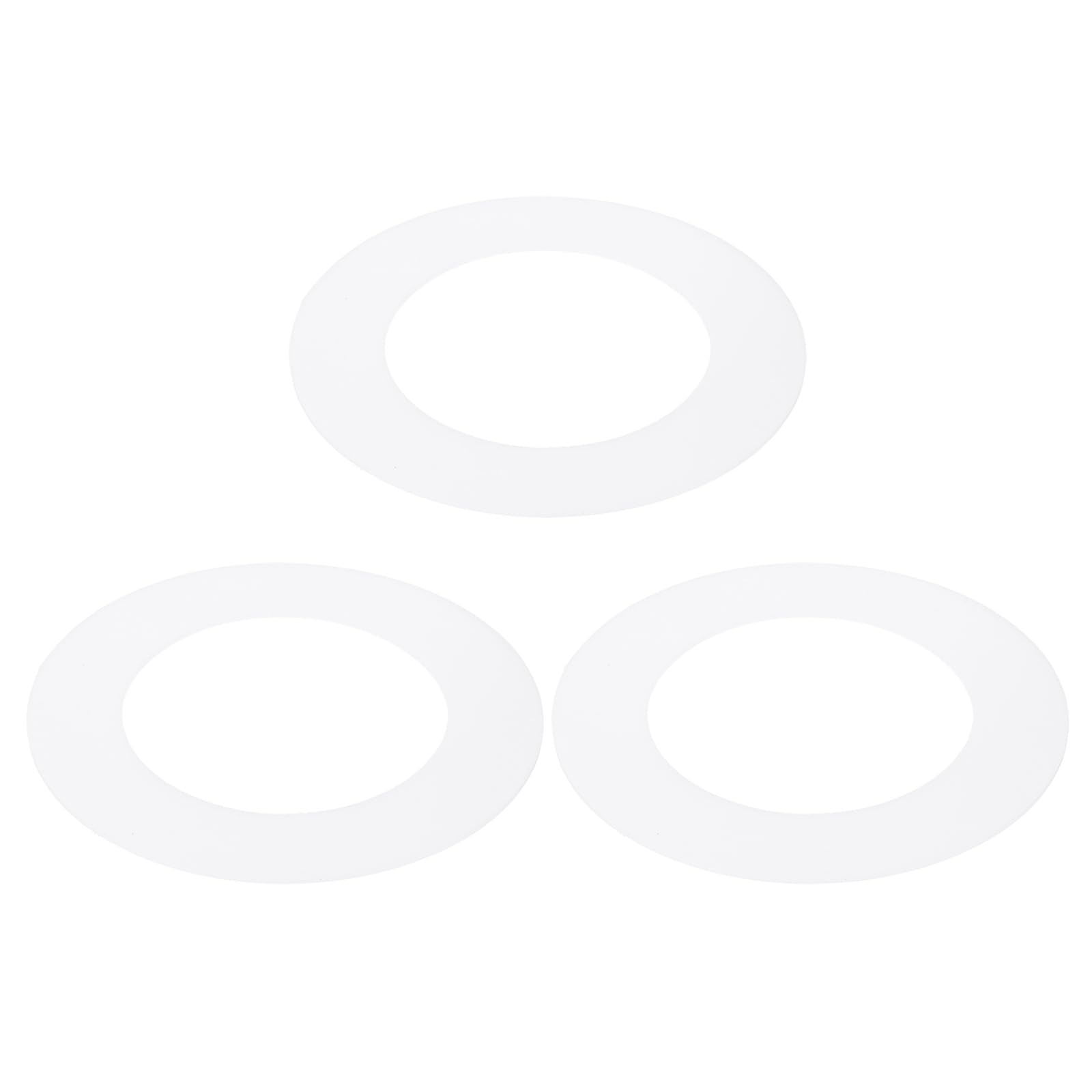 PATIKIL 3 ID 4.7 OD Plastic Trim Ring, 3 Pcs Ceiling Light Goof Rings Matte Circular Light Cover Lighting Fixture for Ceiling Wa