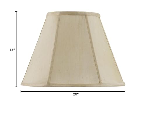 Cal Lighting CALSH-8106/20-CM Transitional Shade Lighting Accessory, Metal, Cream Color