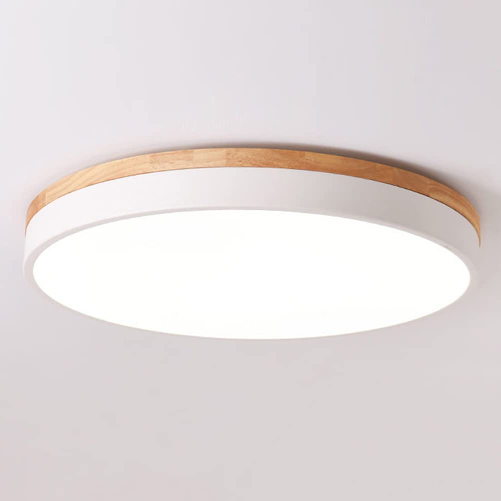 Yiisem Dimmable LED Flush Mount Ceiling Light, 5CCT 2700K-6000K, 15.8in, White, Model 2022052405