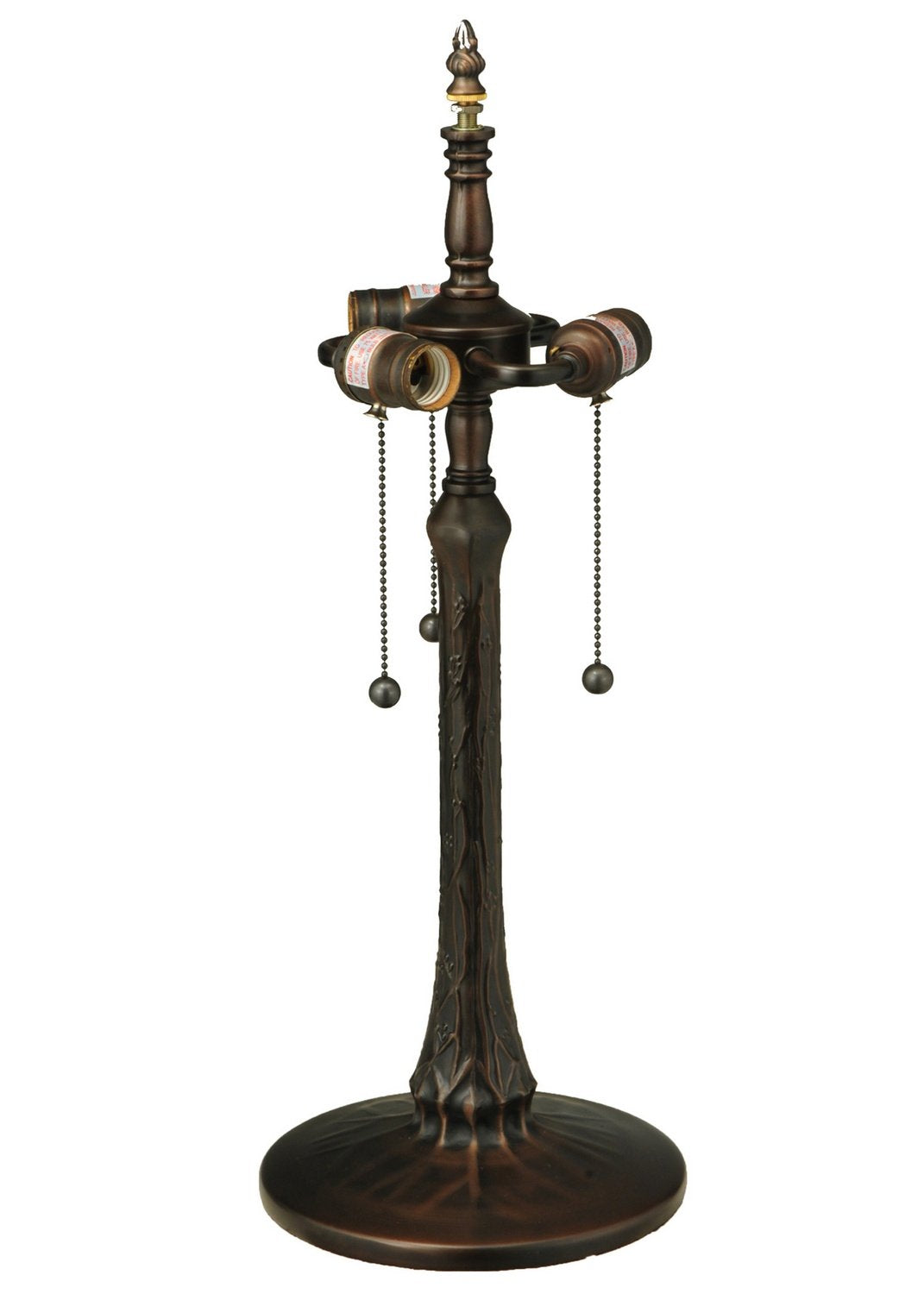 Meyda Tiffany Tree Table Base, 17" H, Stained Glass & Metal, Model 30972