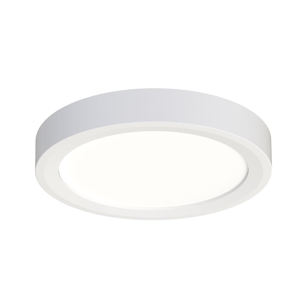 Juno Jsf 7In 10Lm Sww5 90Cri 120 Frpc Wh M12 Slimform Led Surface Mount Downlight, Switchable Color Temperature, Round, 7 Inch