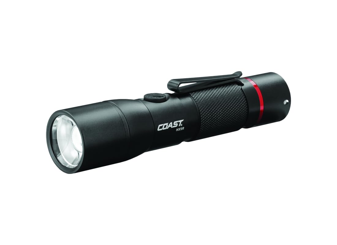 Coast LED Rechargeable Flashlight 340L Aluminum One Size Black Model 3001482