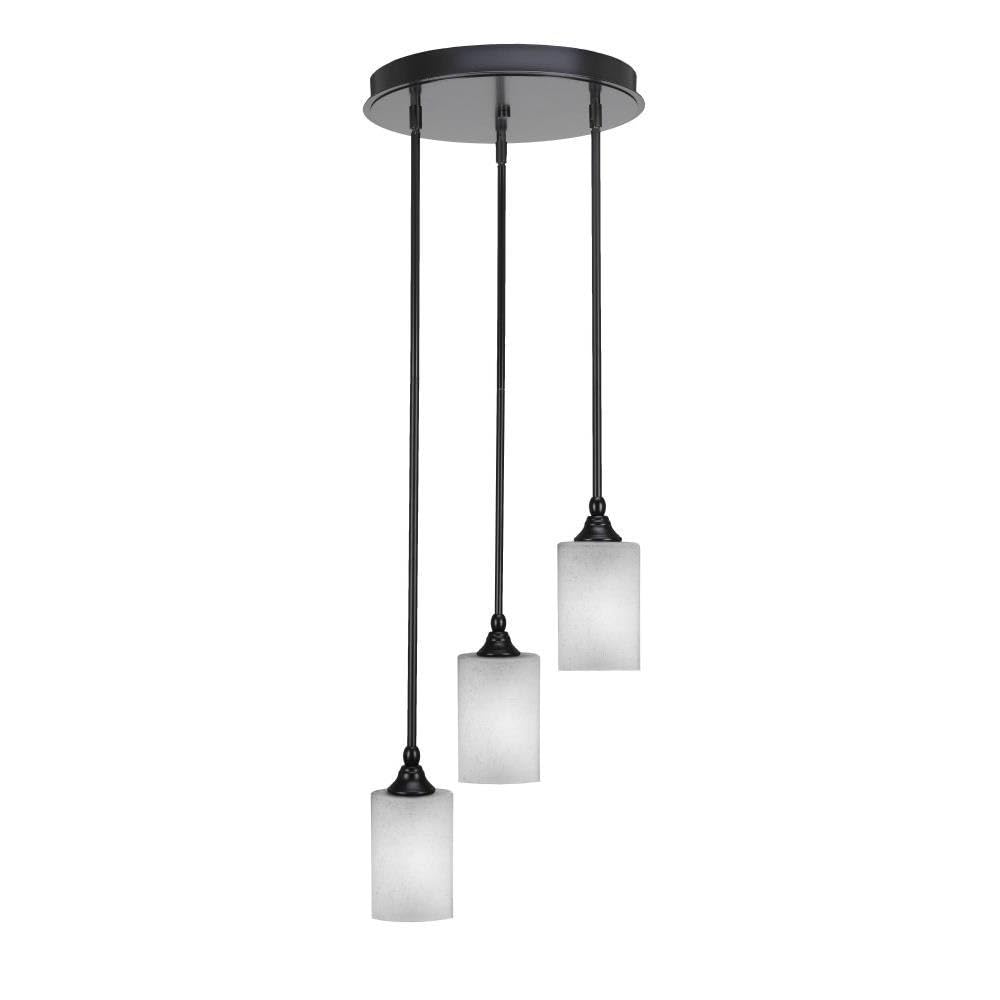 Empire 3 Light Cluster Pendalier in Matte Black (2143-MB-531)