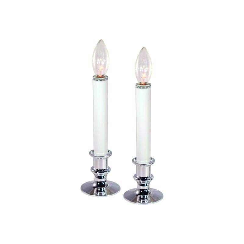 celebrations 1524-71 9 in Battery Operated Silver candolier - pack of 12