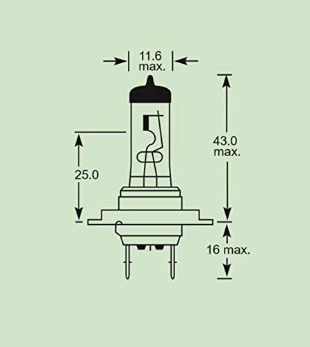 Connect 30605 Lucas Headlight Bulb H7 12V 55W OE477 1pc, Silver