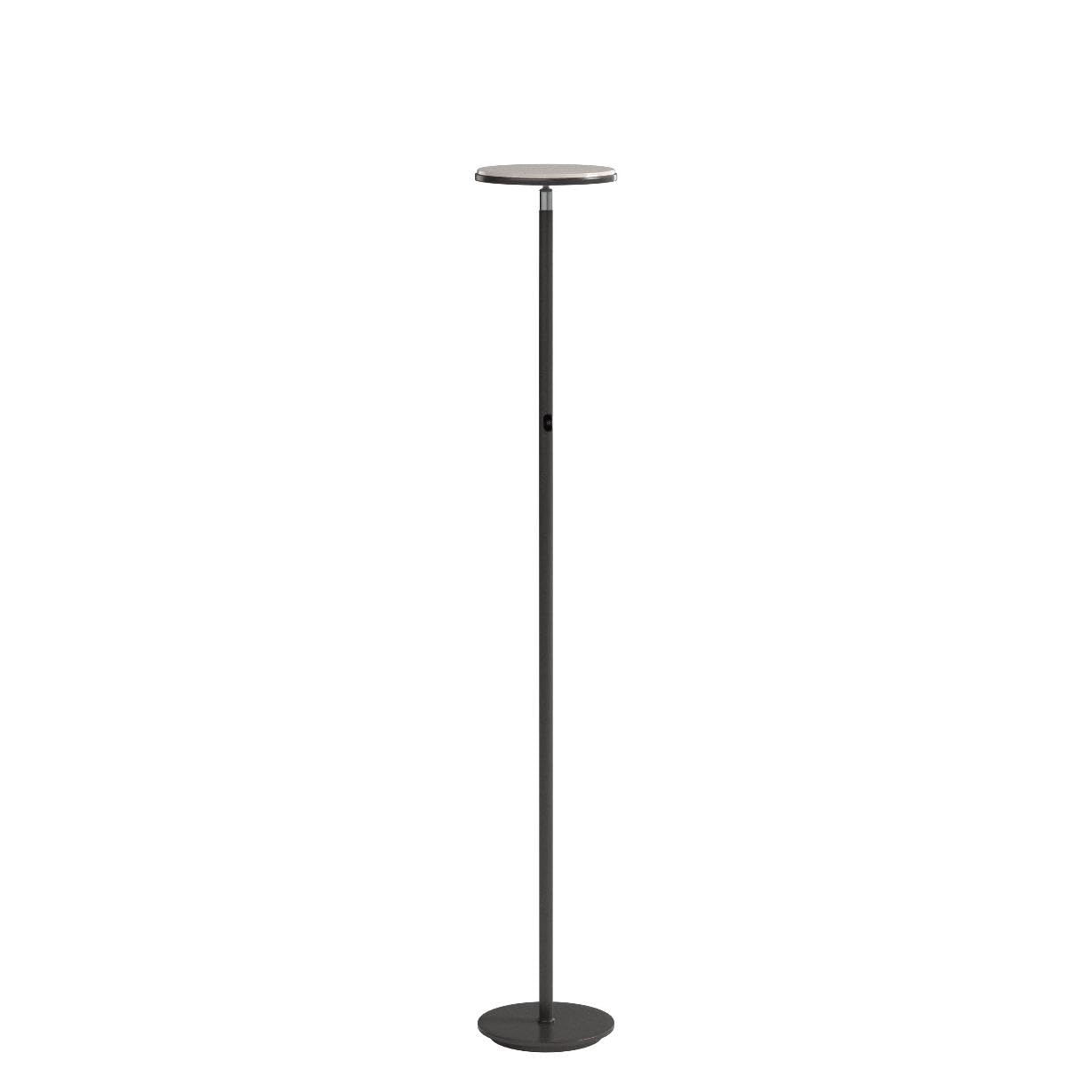 Brightech Sky LED Floor Lamp - Dimmable Torchiere for Living Rooms & Offices, Dark Bronze, Model SKYLED-DBZ, Tall Standing Design
