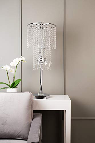 Ok-5112T 32-Inch Rain Metal Table Lamp