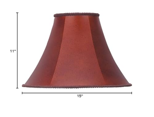 Cal Lighting Transitional Shade Lighting Accessories, Metal, 11inx15inx15in, Brown, Model CALSH-7151