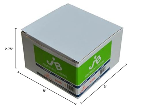 Joint Bright Lighting 6 Pack 4in Open Baffle Trim with Bracket for Recessed Lights - White, Metal, Model B00VU8WZ6I