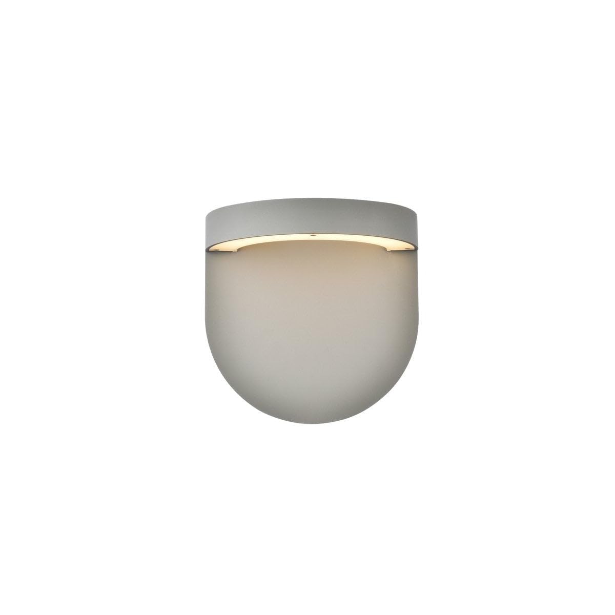 Living District LED Wall Sconce, Metal, 9.75inLx5.625inWx9.375inH, Silver, Model LDOD4031S